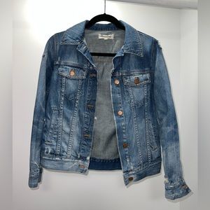 Madewell Oversized Trucker Jean in Jacket Medford Wash